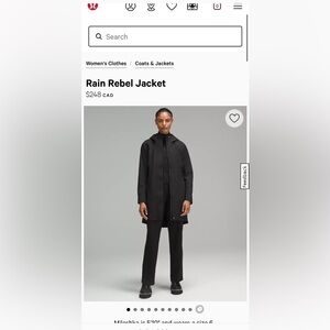 Lululemon Rain Rebel Jacket